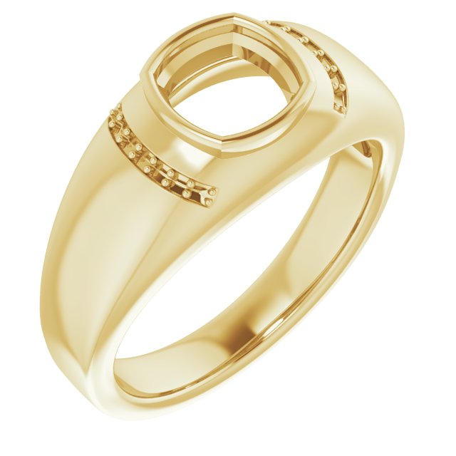 Accented Bezel-Set Ring