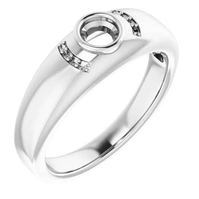 Accented Bezel-Set Ring