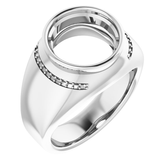 Accented Bezel-Set Ring