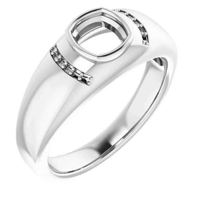 Accented Bezel-Set Ring