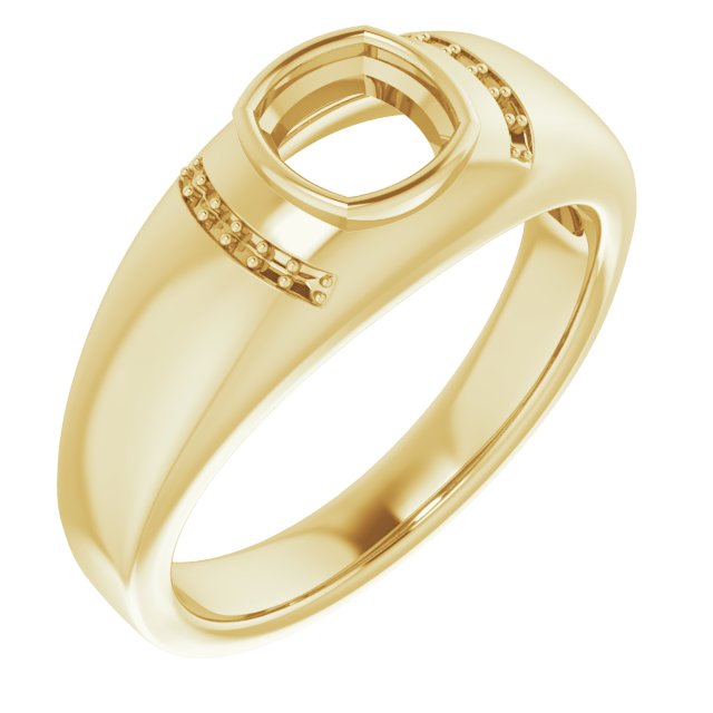 Accented Bezel-Set Ring