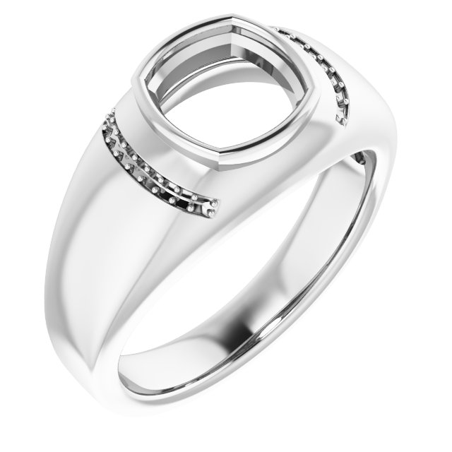 Accented Bezel-Set Ring