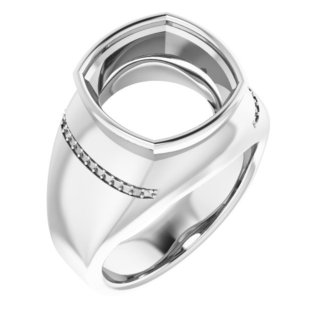 Accented Bezel-Set Ring