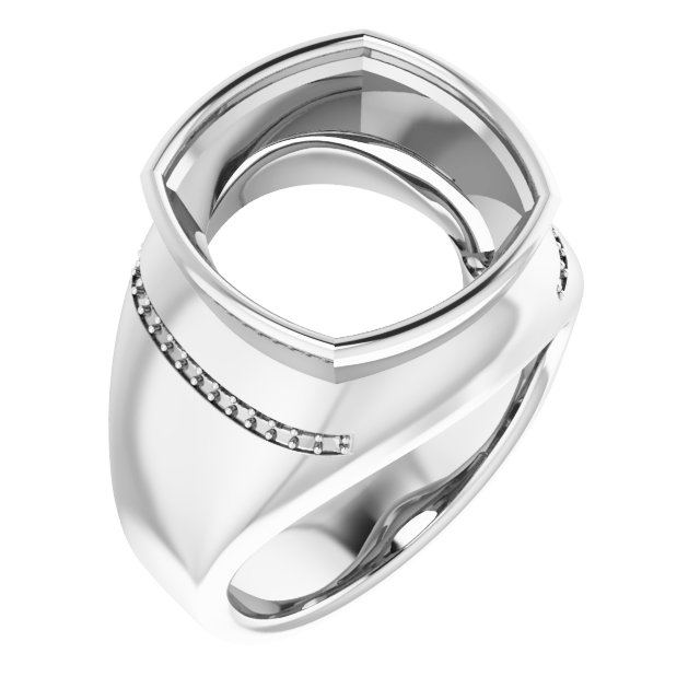 Accented Bezel-Set Ring