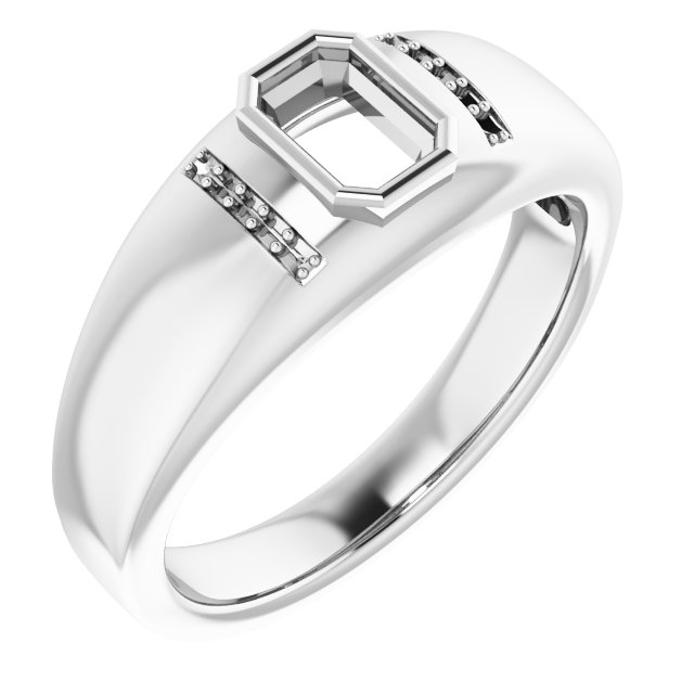 Accented Bezel-Set Ring