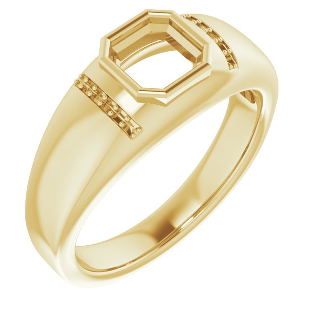 Accented Bezel-Set Ring