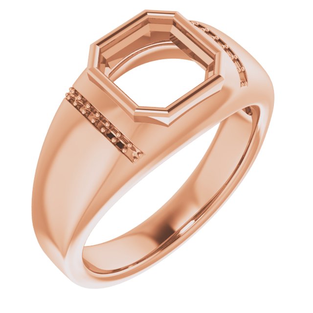 Accented Bezel-Set Ring