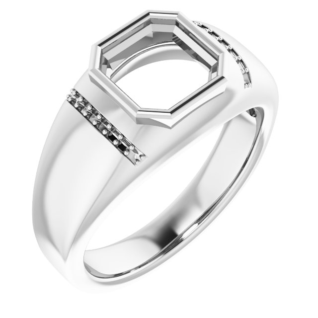 Accented Bezel-Set Ring