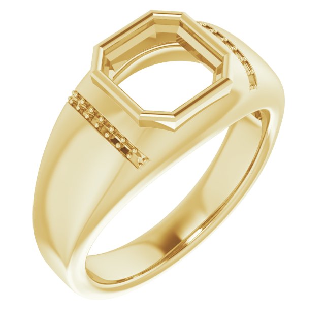 Accented Bezel-Set Ring