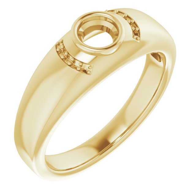 Accented Bezel-Set Ring
