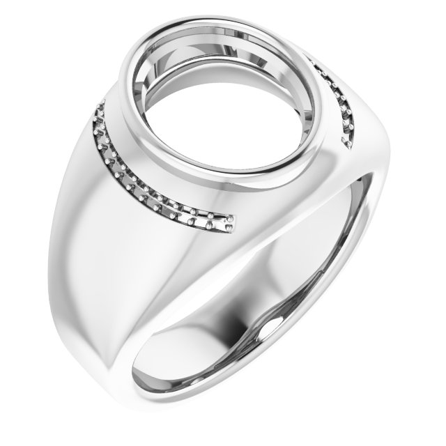 Accented Bezel-Set Ring