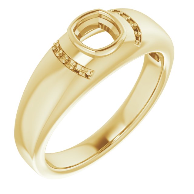 Accented Bezel-Set Ring