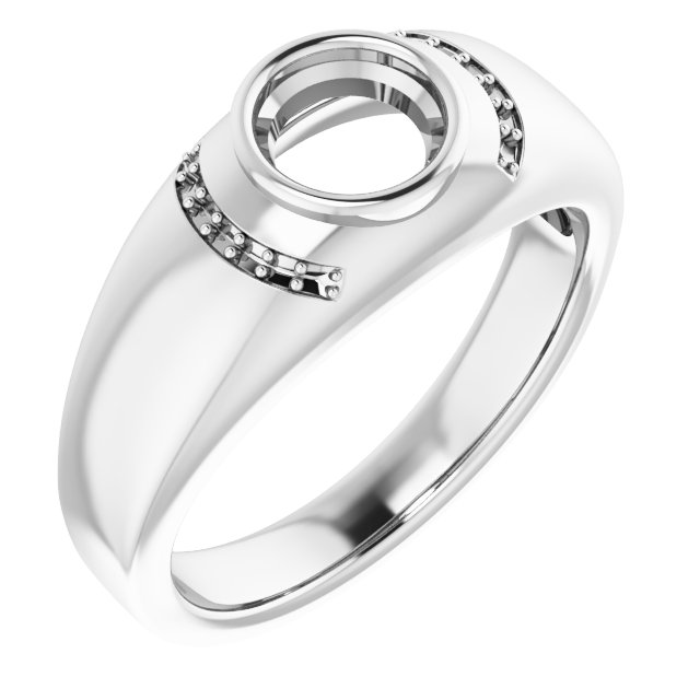 Accented Bezel-Set Ring