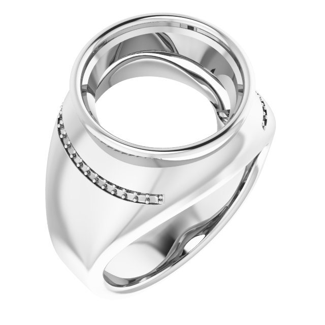 Accented Bezel-Set Ring