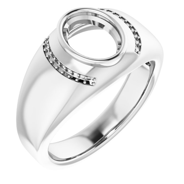 Accented Bezel-Set Ring