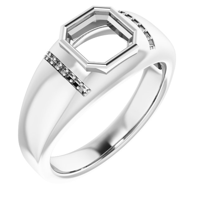 Accented Bezel-Set Ring