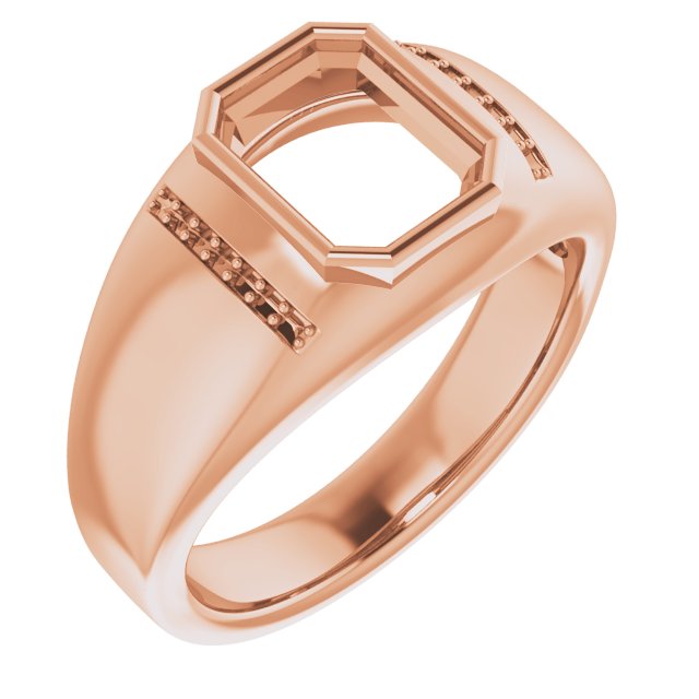Accented Bezel-Set Ring