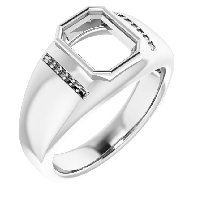 Accented Bezel-Set Ring