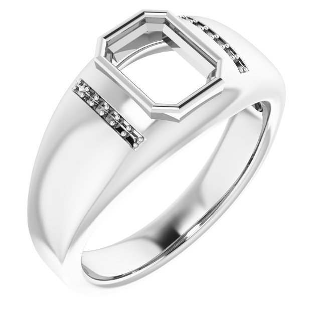 Accented Bezel-Set Ring