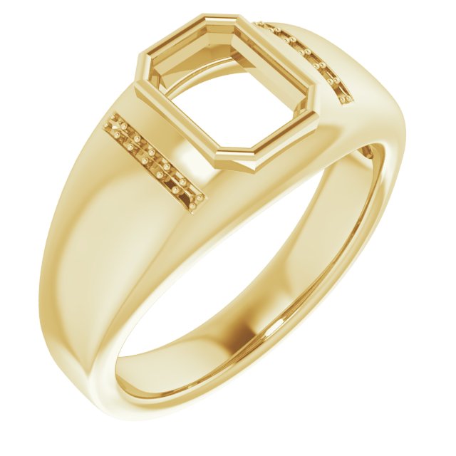 Accented Bezel-Set Ring
