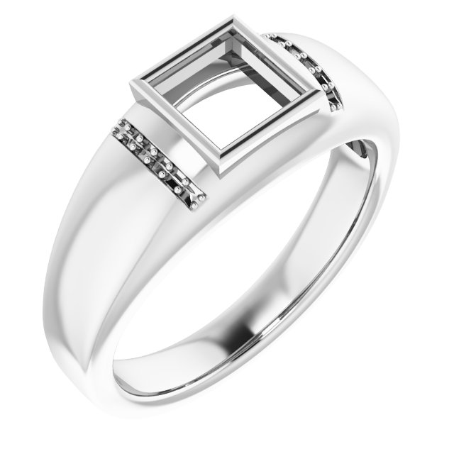 Accented Bezel-Set Ring