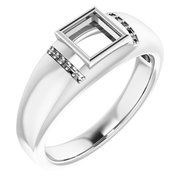 Accented Bezel-Set Ring