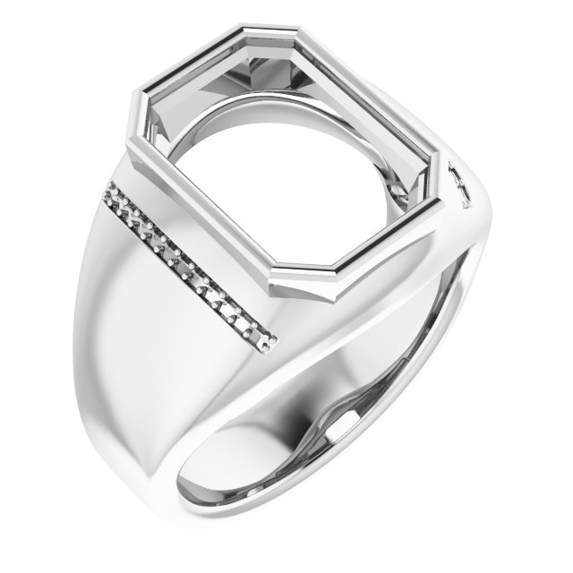 Accented Bezel-Set Ring