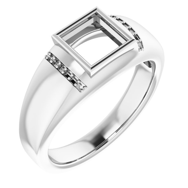 Accented Bezel-Set Ring