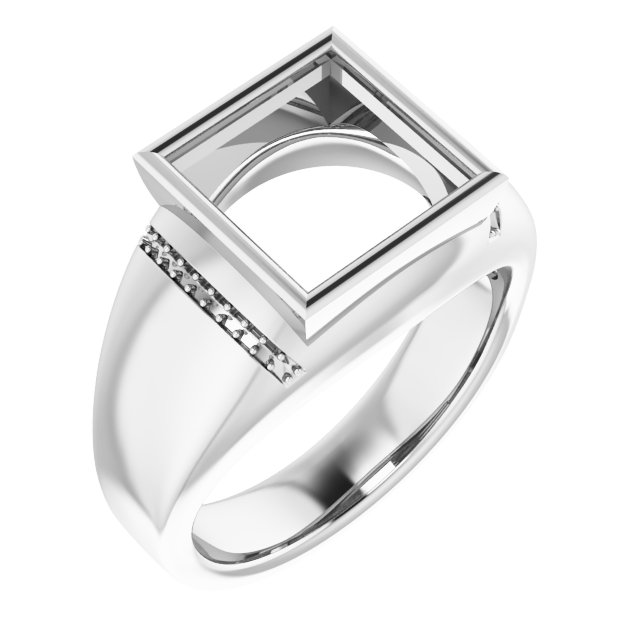 Accented Bezel-Set Ring