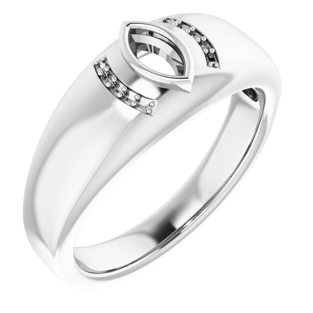 Accented Bezel-Set Ring