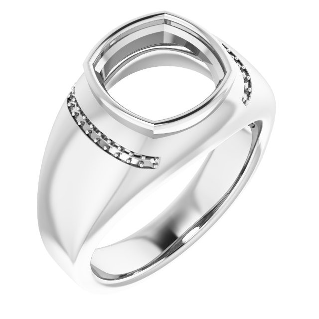 Accented Bezel-Set Ring