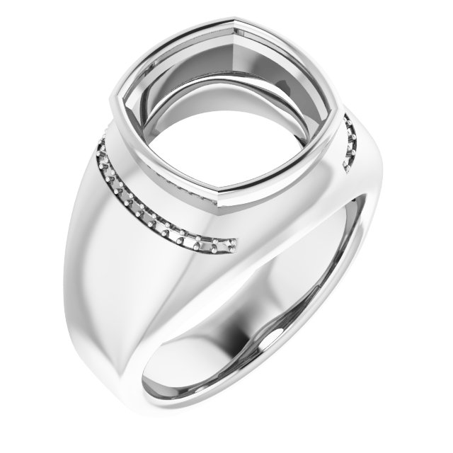 Accented Bezel-Set Ring