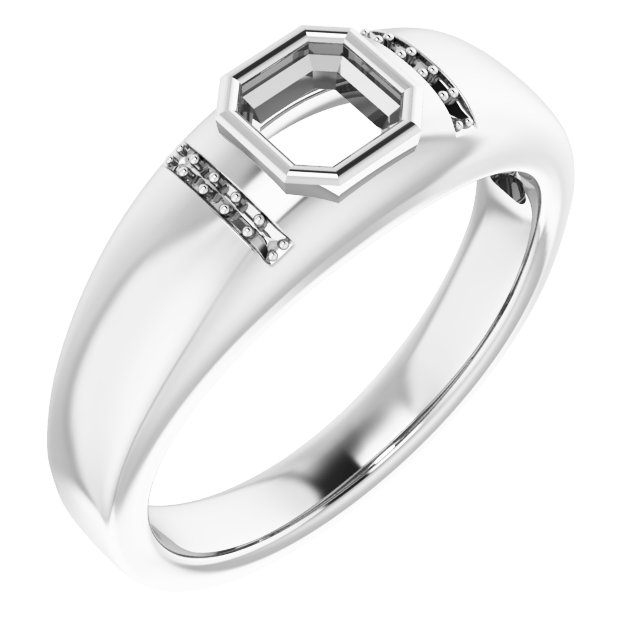 Accented Bezel-Set Ring