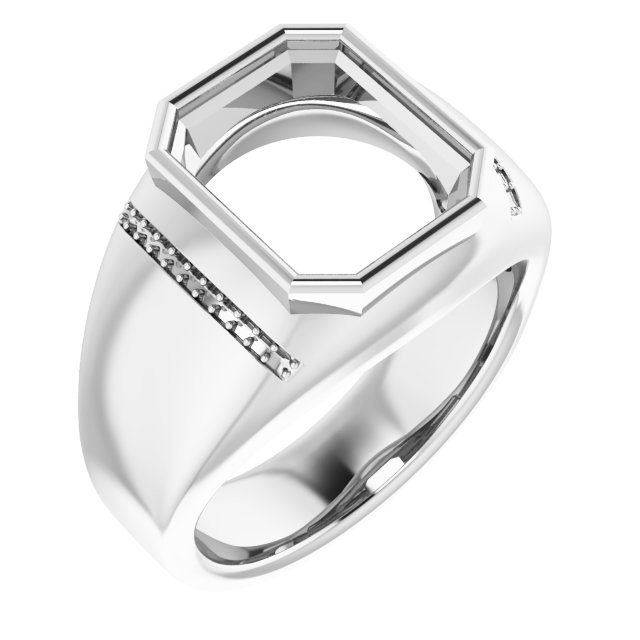 Accented Bezel-Set Ring