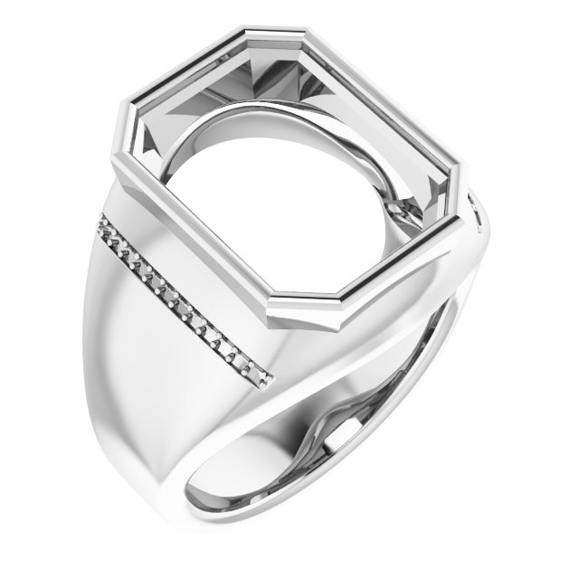 Accented Bezel-Set Ring