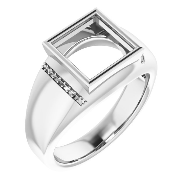 Accented Bezel-Set Ring