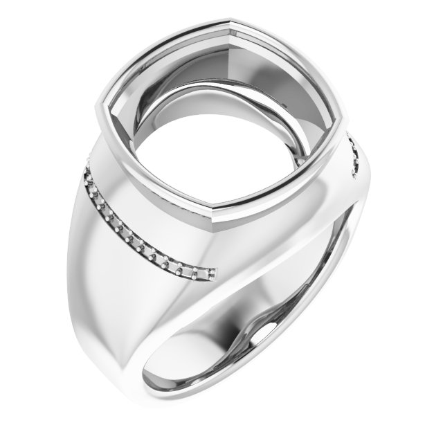 Accented Bezel-Set Ring