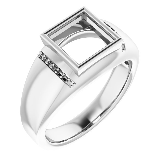 Accented Bezel-Set Ring