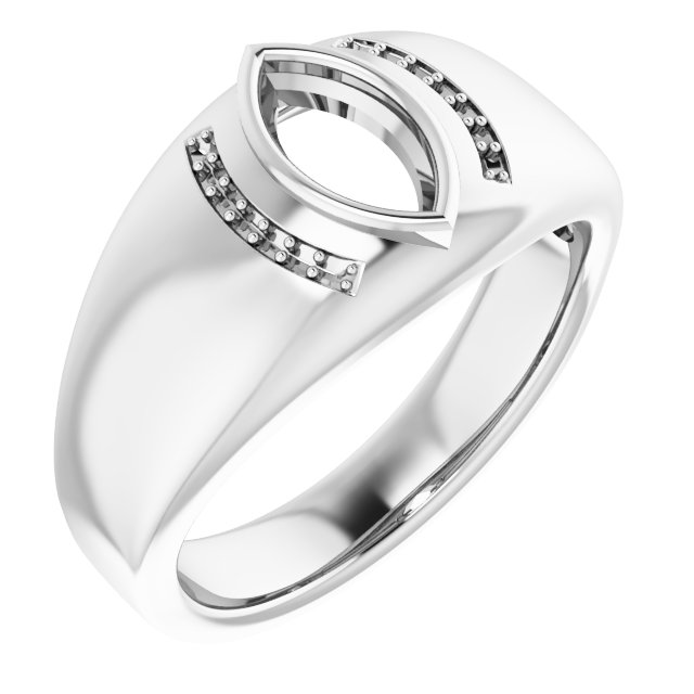 Accented Bezel-Set Ring