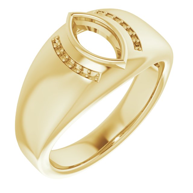 Accented Bezel-Set Ring