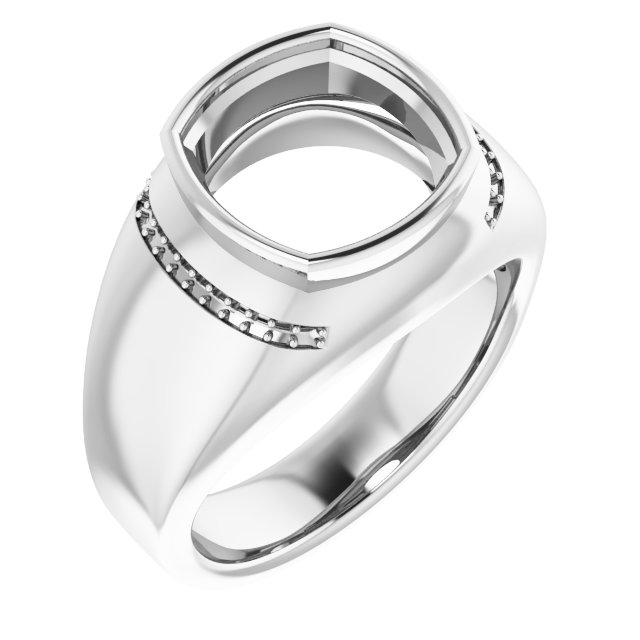 Accented Bezel-Set Ring