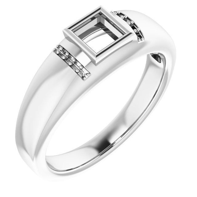 Accented Bezel-Set Ring