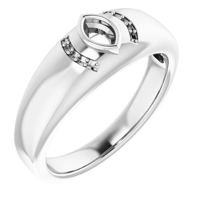 Accented Bezel-Set Ring