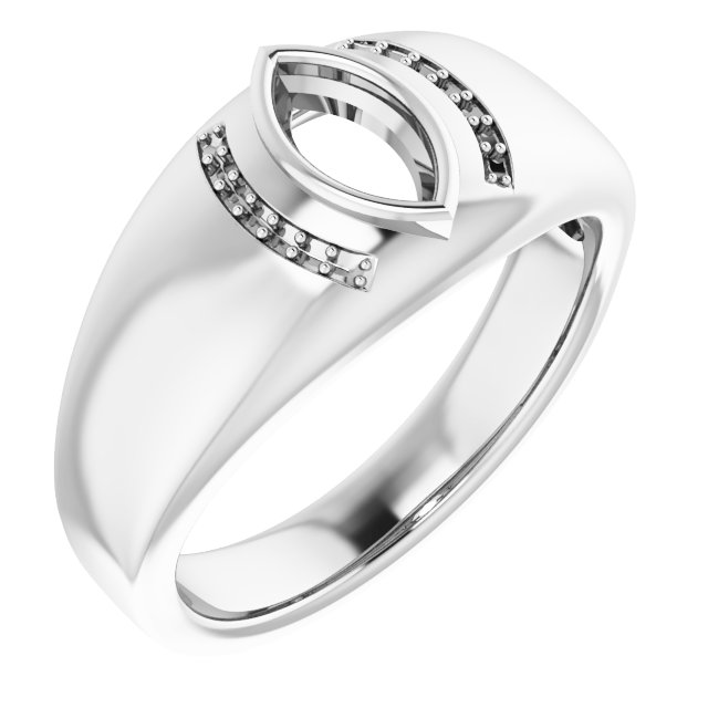 Accented Bezel-Set Ring