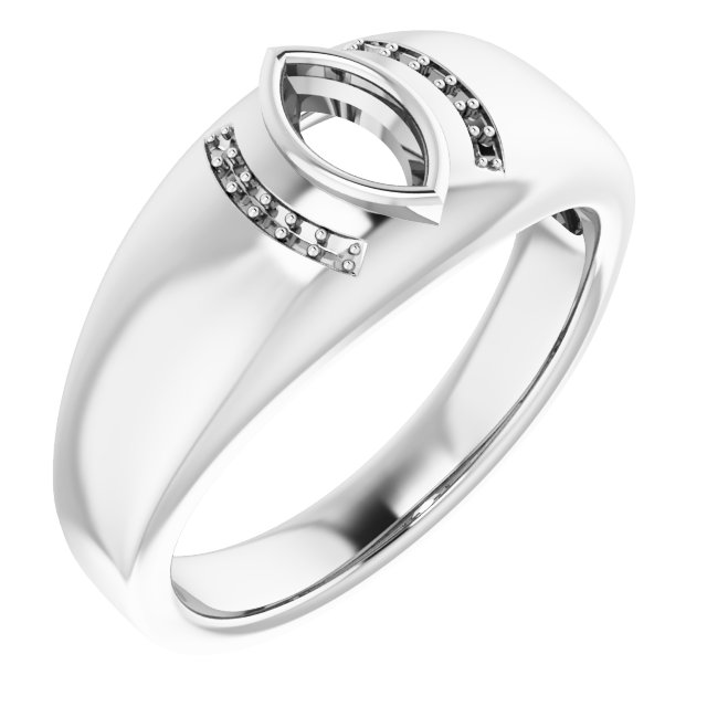 Accented Bezel-Set Ring