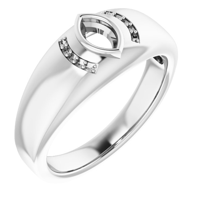 Accented Bezel-Set Ring