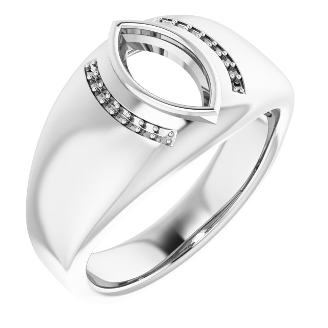 Accented Bezel-Set Ring