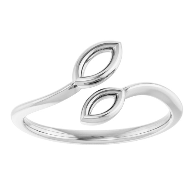 Sterling Silver Marquise Bypass Ring