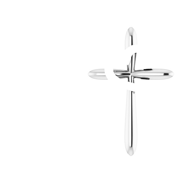 Cross with Heart Pendant