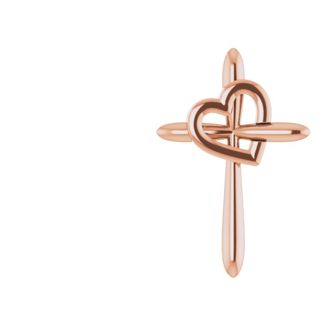 Cross with Heart Pendant